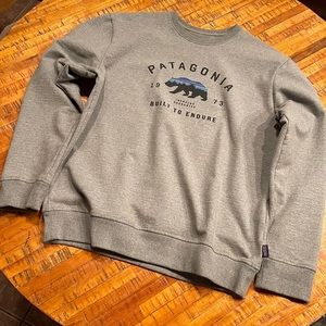 Crew neck fleece sweatshirt